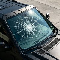 Bulletproof and blast-resistant glass