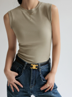 Pure Cotton Crew Neck Sleeveless Camisole