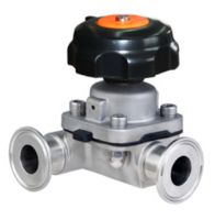 Sanitary Grade Manual Three-way Diaphragm Valve