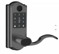 New Style Zinc Smart Door Lock, Automatic Fingerprint Entrance, Waterproof Zinc Plated, TTLock App Control, High Safety, for Glass/Wood/Steel/Aluminum Doors