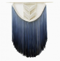Hand-Woven Macrame Wall Hanging With