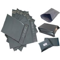 White black colored poly mailer plastic shipping mailing bag