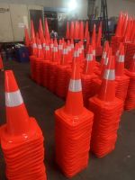 Reflective PVC Traffic Cone Flexible Road Safety Cone EN13422 CE Certified