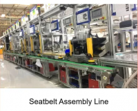 Automotive Safety Seatbelt Buckle and Retractor Assembly Line