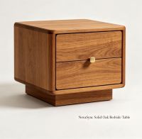 NovaSync Solid Oak Nordic Style King