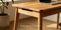  NovaSync Solid Oak Home Office Desk
