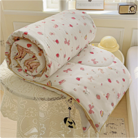 Class A Double-Layer Gauze Soybean Fiber Summer Quilt / Air Conditioner Quilt - Kids & Dorm Single Bed