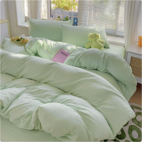 Class A Maternal &amp; Infant Ins Water-Washed Cotton Four-Piece Set, Mix &amp; Match Ultra-Soft Solid Color Dormitory Four-Piece Bedding Set, Minimalist Style
