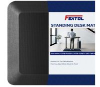 Anti-Fatigue Standing Desk Mat Cushioned for Office & Home Gym Dual Use