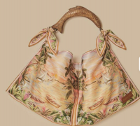 Coconut Coast Silk Scarf Fish&acirc;��Handle Handbag