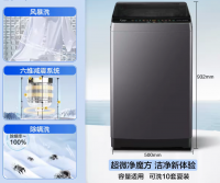 Leader 8.2kg Top-Loading Fully Automatic Washing Machine with 100% Mite Removal, Storm Wash, and 6D Shock Absorption System