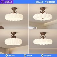 French bedroom ceiling light vintage cream-style main bedroom and princess room lamp minimalist feather light designer study room lamp