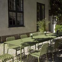 Nordic Iron Metal Outdoor Dining Table