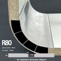 Custom Curved & Round Corner Aluminum Extrusion Profiles for Building Decoration