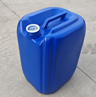 20-liter plastic closed-top chemical storage bin; 20kg capacity; 20-liter square bin; blue closed-top square bin