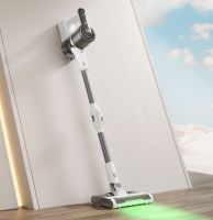 Wireless long-handled roller brush sweeper-vacuum cleaner for household use on carpets and floors, 24V high suction power, handheld vacuum
