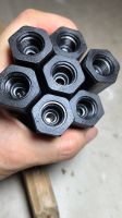 High Pressure Brass Helium Gas Nozzle with 7/16"-20 UNF Thread for Balloon Helium Cylinder