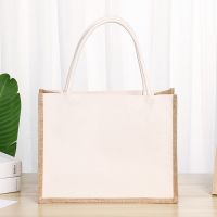 Eco-Friendly Cotton Canvas Tote Bag with Custom Logo for Shopping &amp;amp; Beach Use