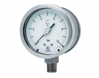 ALL STAINLESS STEEL SOLID FRONT TYPE PRESSURE GAUGE