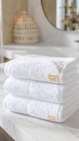 AMBER HOME - Luxury Face Towel 13x13