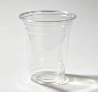 Disposable Plastic Cups, Clear PET, 500ml
