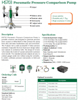 HS703 Pneumatic Pressure Comparison Pump