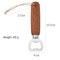 Classic Wood Handle Beer Bottle Opener