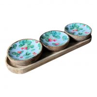 Tray, Chopping Board , Spoons,plates
