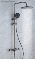 Rainfall Bath Shower System Set Thermostat