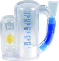 Volumetric Breathing Exerciser Incentive Spirometer with Calibrated Volume Indicator 2500ml/4000ml/5000ml Medical Post-Op Lung Trainer CE ISO13485