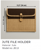 Jute File Folder