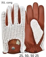 Leather Palm Crochet Work Gloves