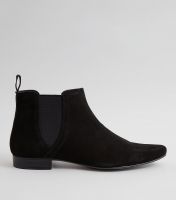 Black Suede Chelsea Boots
