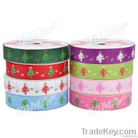 Christmas Tree Printed Ribbon