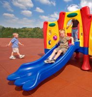 Recycled rubber flooring mat