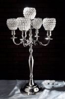 crystal ball candelabra candle holder 