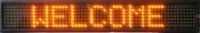 AMBER PROGRAMMABLE LED DISPLAY SIGN 6"X 38"
