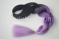 Sell Ombre three tone Colour KK Jumbo Braid high temperature fiber synthetic hair