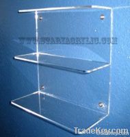 Three-tiered Acrylic Wall Mounting Shelf