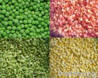 Frozen green peas/ diced carrot/ garlic