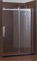 Frameless sliding shower rooms