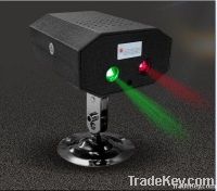 STAR patterns/sound active/remote control/plastic box mini laser light