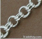 sterling silver loose double cable chains