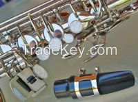 BEAUTIFUL SILVER PLATED ALTO SAXOPHONE