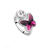 Crystal Butterfly Ring