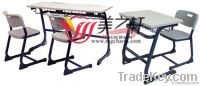 Plastic School Desk&Chair, School Furniture, Plastic Student Desk&Chair