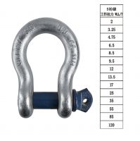 G209 Crane Rigging Shackles Anchor lifting Shackle Bow Type with Screw For Marine