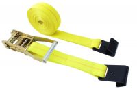 2'' EN12195-2 standard ratchet tie down cargo Lashing strap with Double J hooks