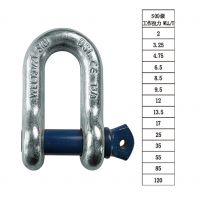 G210 Crane Rigging Shackles Anchor lifting Shackle D Type with Screw For Marine