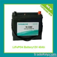 Auto start battery 12V40Ah lifepo4 battery